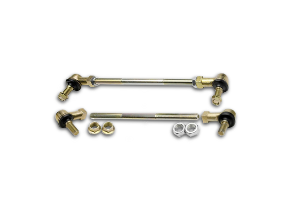 Detroit Axle - Front Sway Bars Tie Rods For Jeep 2007-2017 Wrangler 2018 Wrangler JK, 2 Stabilizer Sway Bar End Links 2 Outer Tie Rods Replacement