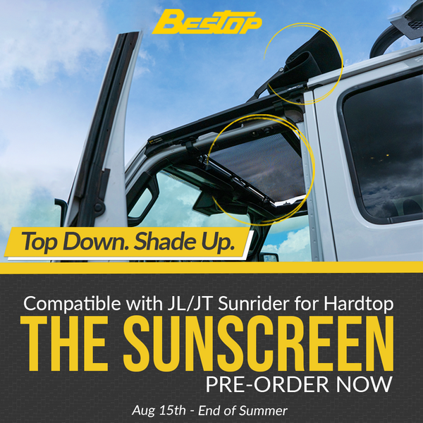 BESTOP SunScreen for Sunrider for Hardtop for Jeep Wrangler JK