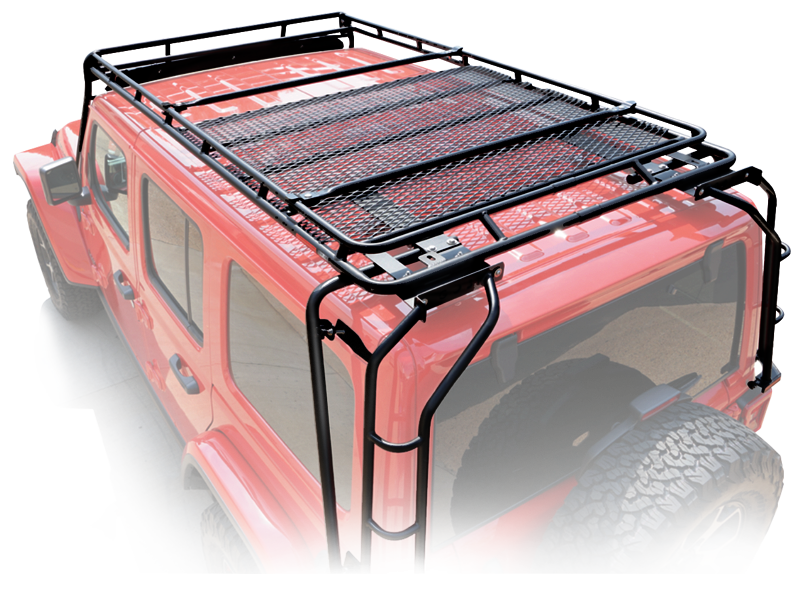 GOBI Roof Rack "Stealth" for 18-up Jeep Wrangler JL & JL Unlimited