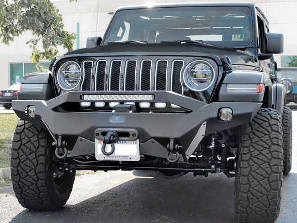 HAMMERHEAD Full Width Front Bumper Ravenger Series, Black Powder