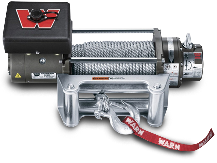 MOPAR M8000 Winch by WARN with Roller Fairlead and 80' Steel Cable
