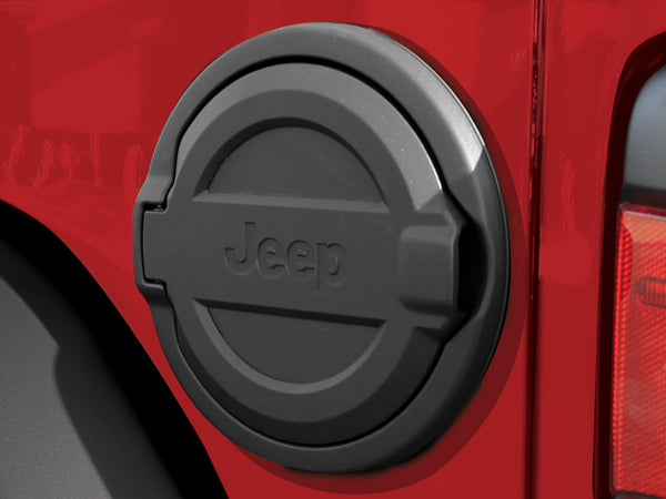 MOPAR Fuel Door Décor Kit Black, Powder-Coated for 18-up Jeep