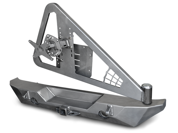 POISON SPYDER RockBrawler II Rear Bumper with Tire Carrier - Bare