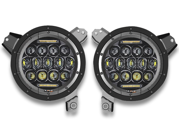 QUAKE LED Headlight Replacement Kit for 18-up Jeep Wrangler JL 
