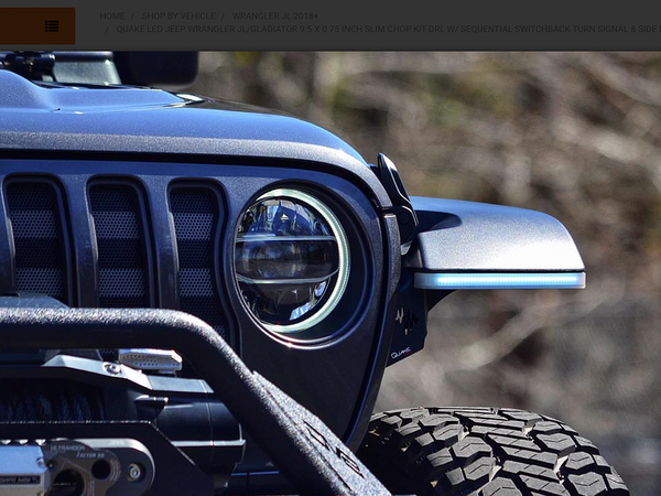 QUAKE LED 9.5 x 0.75 Inch Slim Chop Kit DRL w/ Sequential