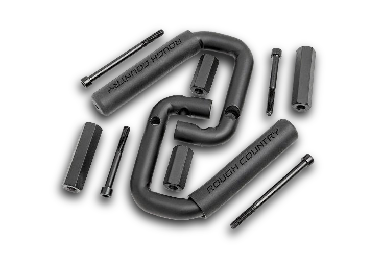 RCS Solid Steel Grab Handles, Black for 07-18 Jeep Wrangler JK & JK Unlimited