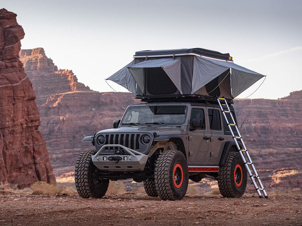 jeep wrangler tent top SMITTYBILT Overlander Hard Shell Tent – FORTEC4x4