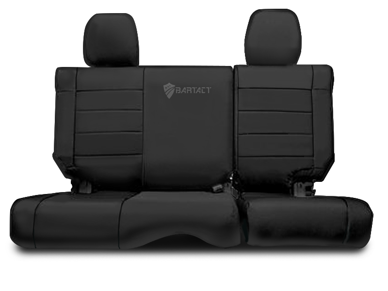 BARTACT Rear Seat Cover Set in Black for 07-18 Wrangler JK & JK Unlimited