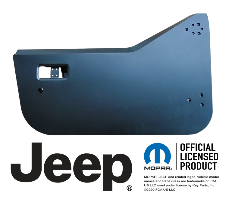 KEY-PARTS Jeep Wrangler Half Door Passengers Side Door Shell (replaces 55175124) for 87-95 Jeep Wrangler YJ