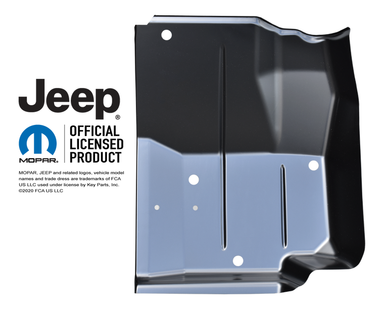 KEY-PARTS Front Floor Pan, Drivers Side for 76-95 CJ & Jeep Wrangler YJ