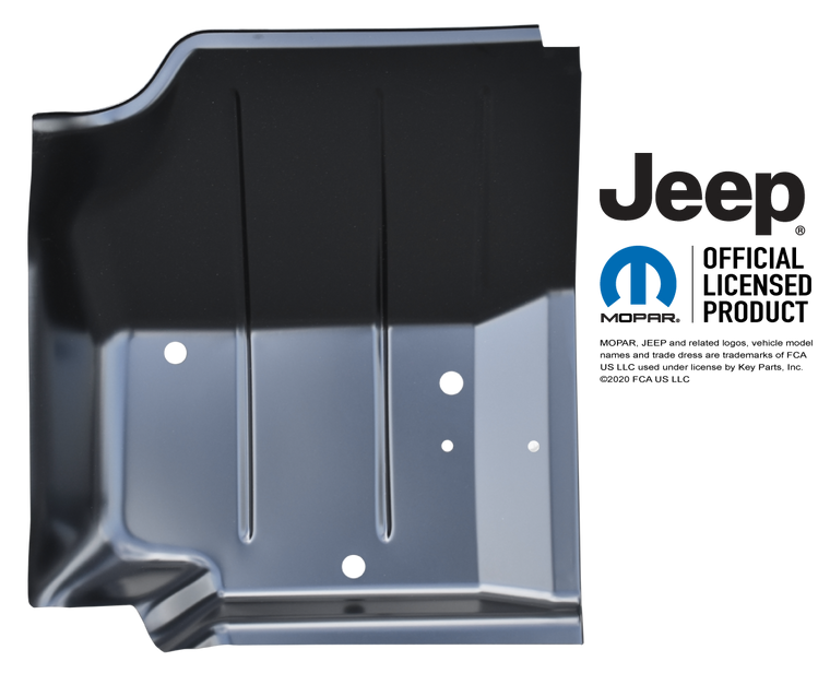 KEY-PARTS Passengers Side Front Floor Pan for 76-86 Jeep CJ