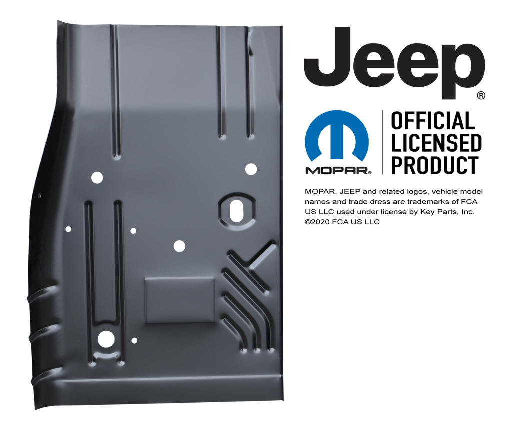 KEY-PARTS Rear Cab Floor Pan, Passengers Side for 84-01 Jeep Cherokee XJ