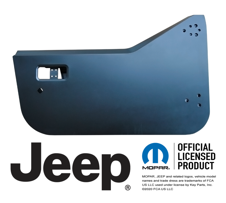 KEY-PARTS Half Door Shell, Passengers Side for 97-02 Jeep Wrangler TJ