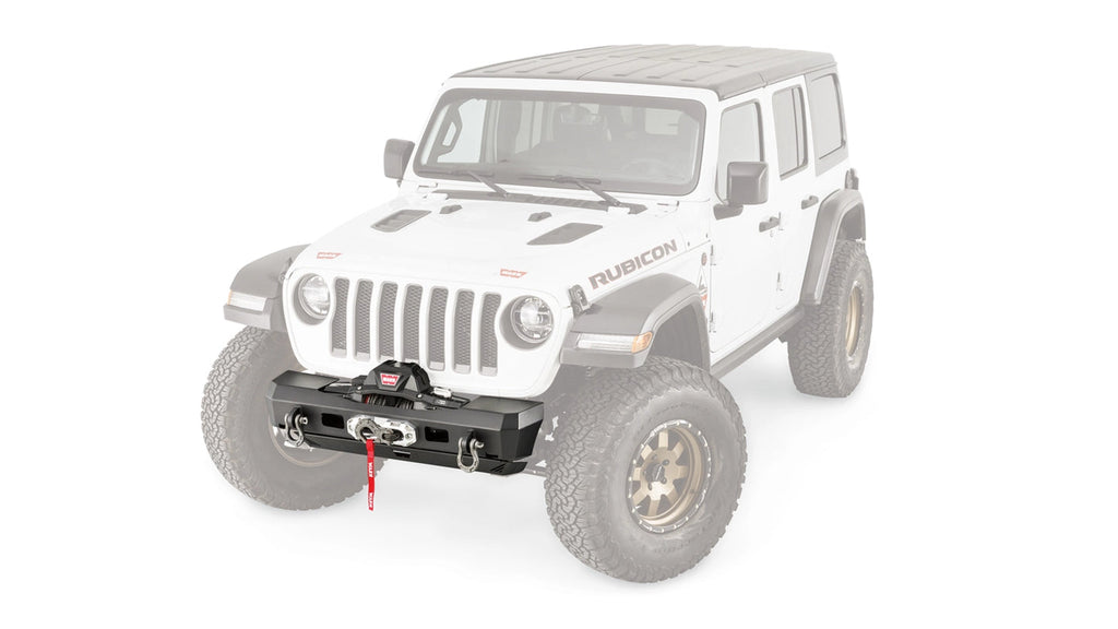 WARN ELITE STUBBY Front Bumper for 18-up Jeep Wrangler JL & 20-up Jeep Gladiator JT