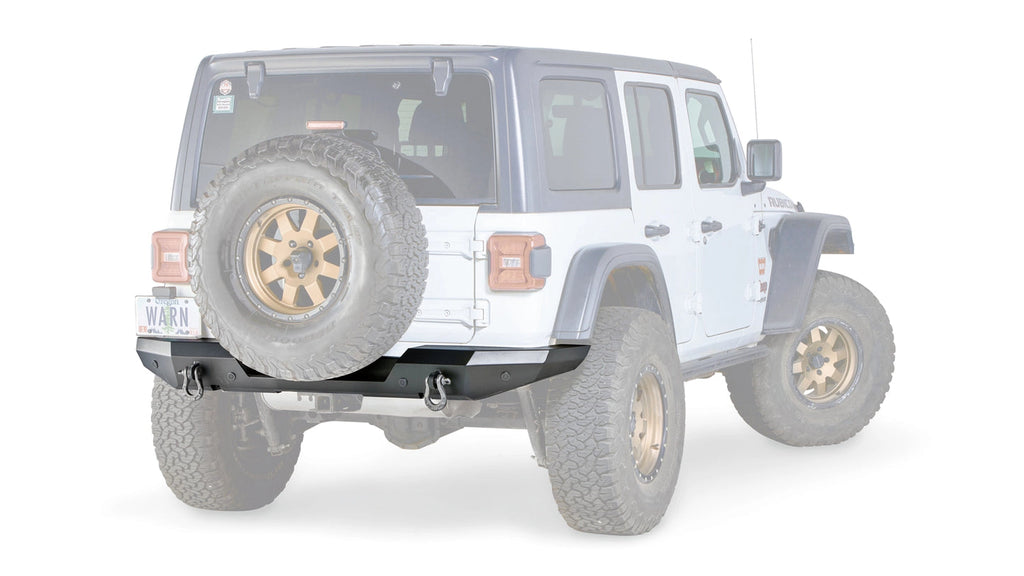 WARN Elite Rear Bumper for 18-up Jeep Wrangler JL & JL Unlimited