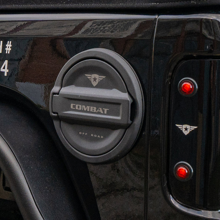COMBAT OFFROAD Fuel Door Cover for 18-up Jeep Wrangler JL & JL Unlimited
