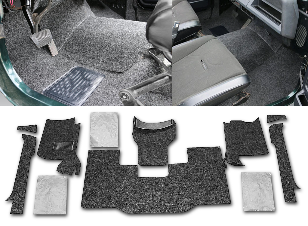 JEEP BEDRUG Floor Liners for 76-95 JEEP CJ-7/YJ