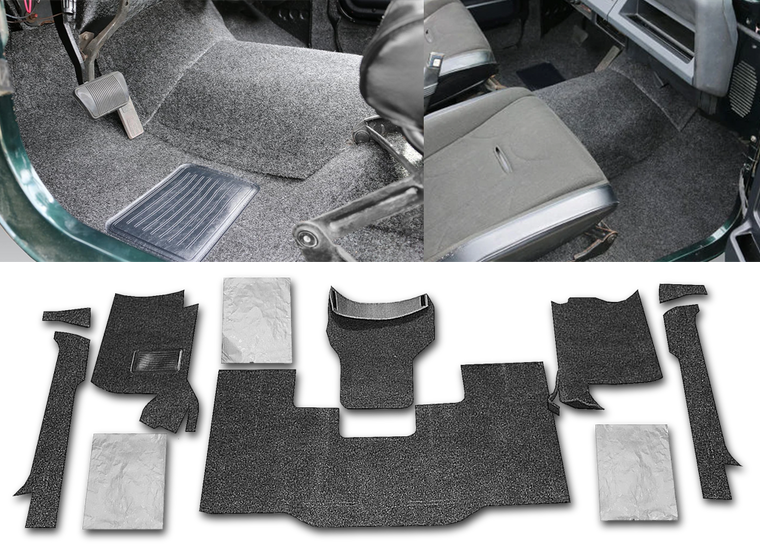 JEEP BEDRUG Floor Liners for 76-95 JEEP CJ-7/YJ