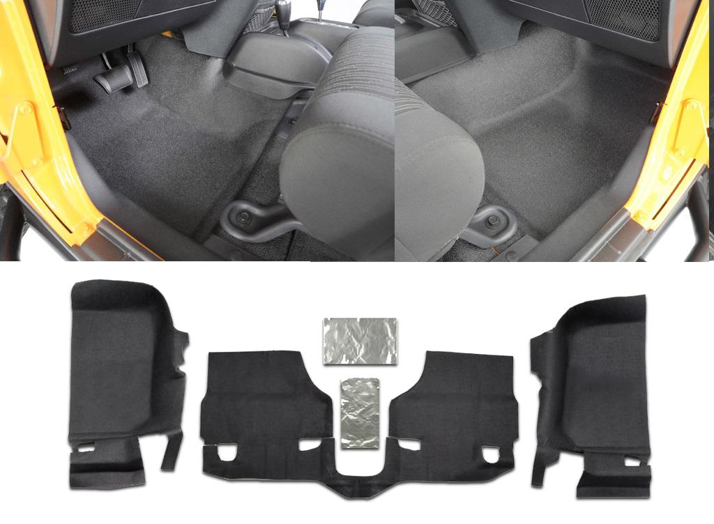 BEDTRED  Floor Liner Kits for 11-18 Jeep Wrangler JK & JK Unlimited