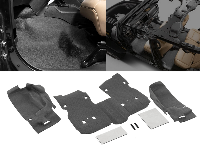 BEDTRED Floor Liner Kits for 18-up Jeep Wrangler JL & JL Unlimited
