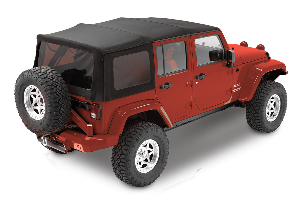 BESTOP OEX Replace-A-Top with Tinted Windows Soft Top in Black Diamond for 07-18 Jeep Wrangler JK & JK Unlimited