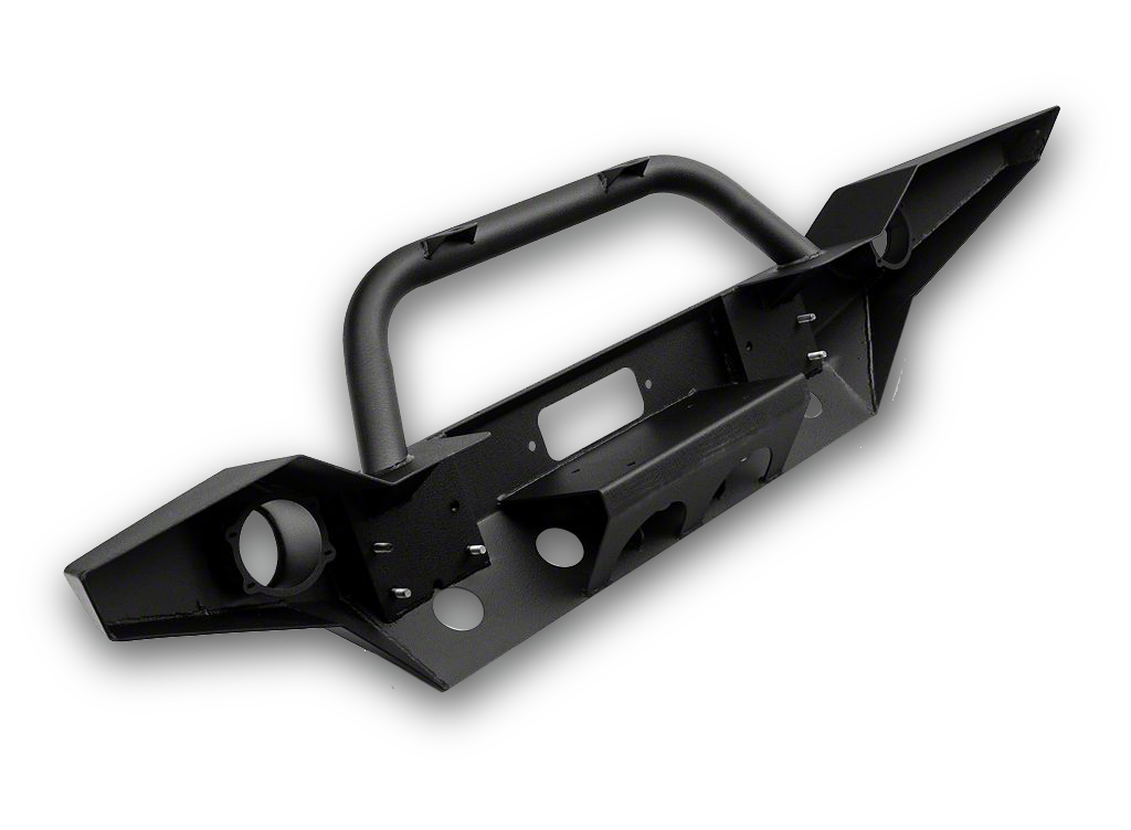 BRC Full Width Front Bumper with Center Winch Mount and Center Hoop for 07-18 Jeep Wrangler JK & JK Unlimited