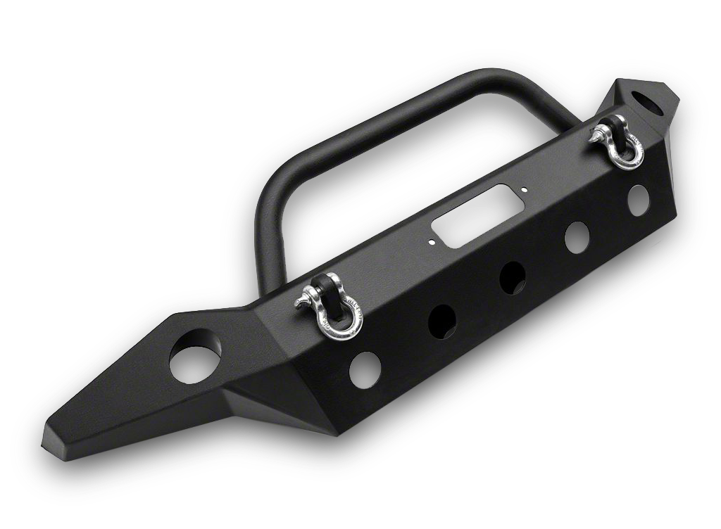 BRC Full Width Front Bumper with Center Winch Mount and Center Hoop for 07-18 Jeep Wrangler JK & JK Unlimited