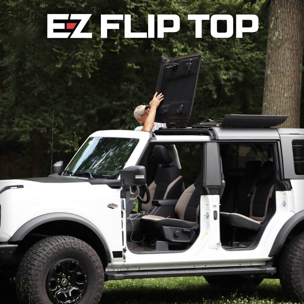 EZ4x4 Flip-Top Solution for Freedom Panels for Ford Bronco 6th Gen
