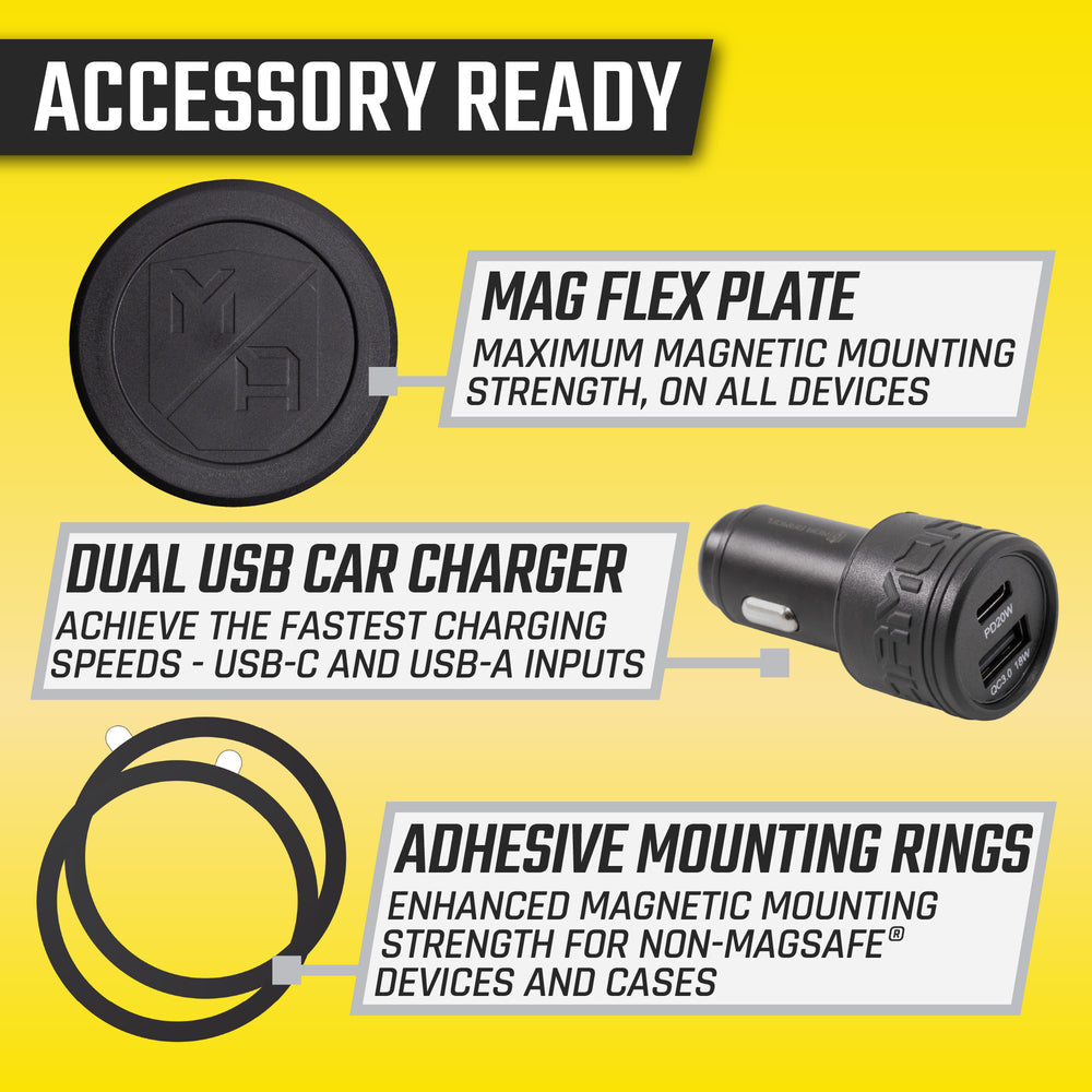 MOB ARMOR Phone Mounting and FLEX Charge 2 Wireless Charger Solution