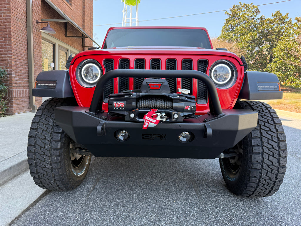 BODY ARMOR Front Bumper - Mid Stubby for 18-up Jeep Wrangler JL & JL Unlimited