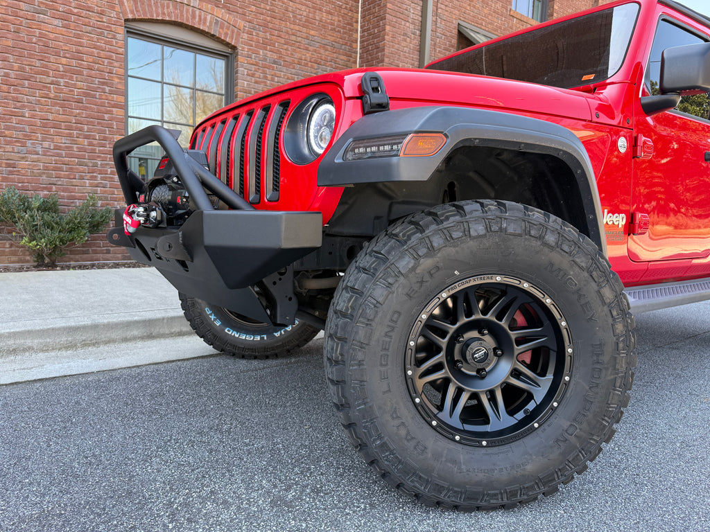 BODY ARMOR Front Bumper - Mid Stubby for 18-up Jeep Wrangler JL & JL Unlimited