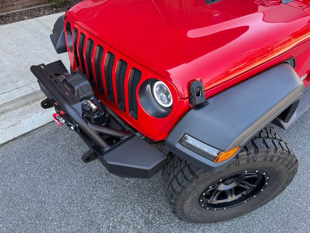 BODY ARMOR Front Bumper - Mid Stubby for 18-up Jeep Wrangler JL & JL Unlimited