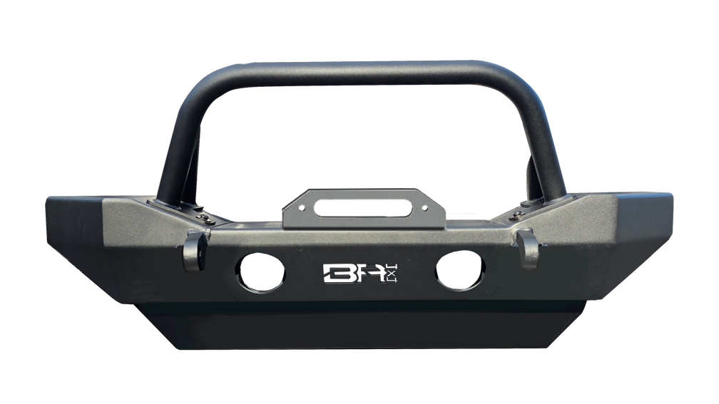 BODY ARMOR Front Bumper - Mid Stubby for 18-up Jeep Wrangler JL & JL Unlimited