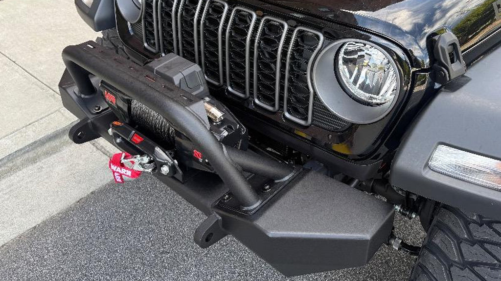 BODY ARMOR Front Bumper - Mid Stubby for 18-up Jeep Wrangler JL & JL Unlimited