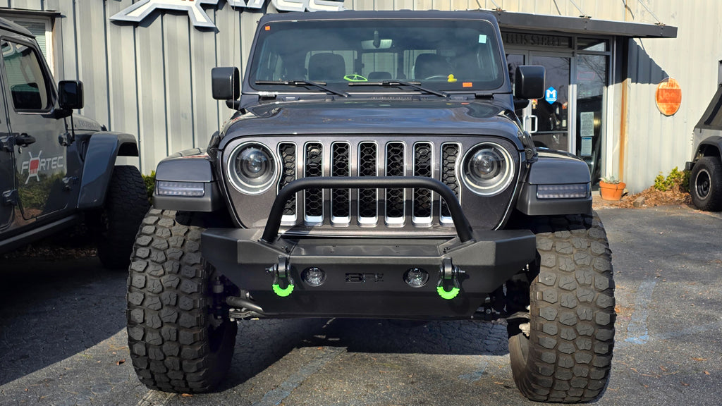 BODY ARMOR Front Bumper - Mid Stubby for 18-up Jeep Wrangler JL & JL Unlimited