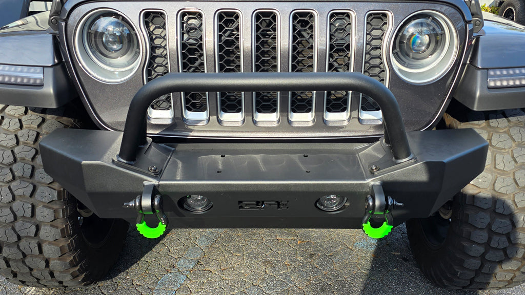 BODY ARMOR Front Bumper - Mid Stubby for 18-up Jeep Wrangler JL & JL Unlimited