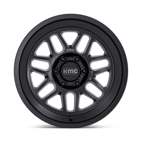 KMC Wheel KM725 TERRA - 20x9" - 5X127 5X5.0, Offset -12mm, Satin Black for 07-up Jeep Wrangler JK, JL and Gladiator JT