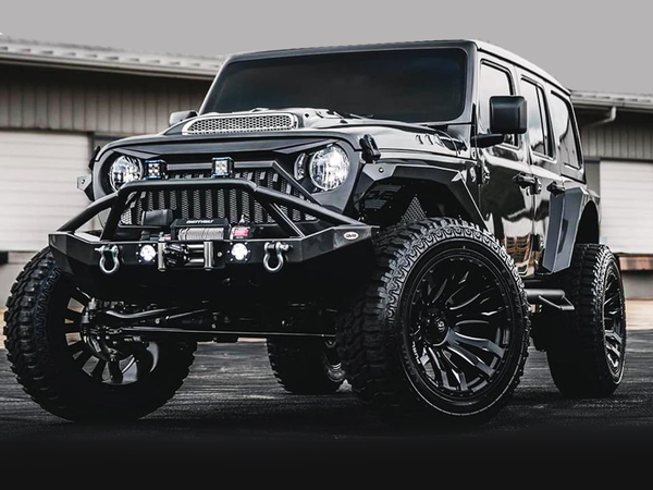 D673 BLITZ Wheel - 20X10 5X127 - GLOSS BLACK MILLED for 07-up Jeep Wra ...