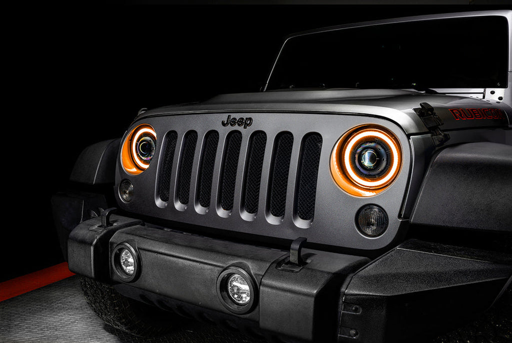 ORACLE Oculus Bi-LED Switchback Projector Headlights for 07-18 Jeep Wrangler JK and JK Unlimited