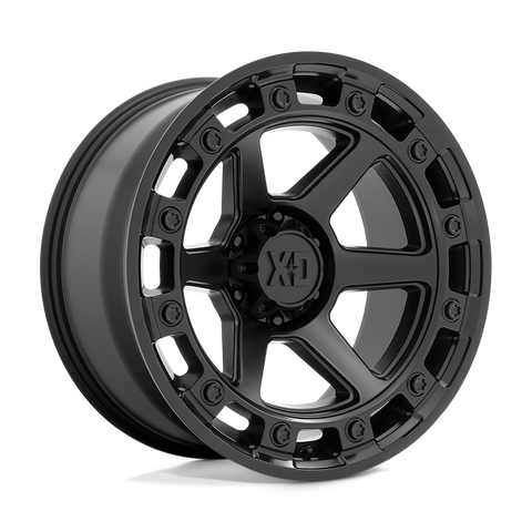 XD862 RAID Wheel - 20x10" - 5X127 5X5.0, Offset -18mm, Satin Black for 07-up Jeep Wrangler JK, JL and Gladiator JT