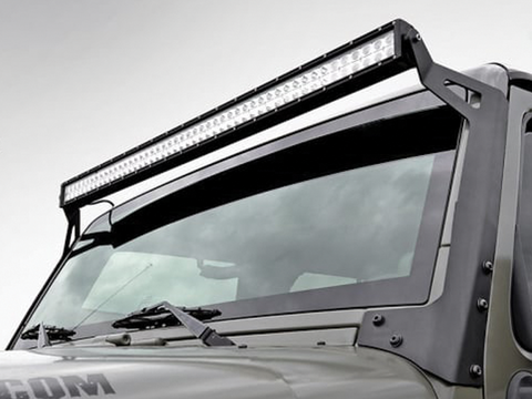 ROUGH COUNTRY Windshield Light Bar Mounts for 50" Light Bar for 07-18 Jeep Wrangler JK  & JK Unlimited