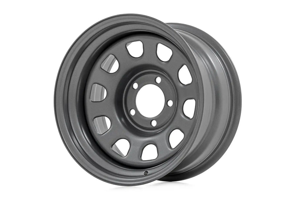 RCS Steel Wheel - 15x10, 5x4.5 Offset -39mm, Gray for 1887-2006 Jeep W ...