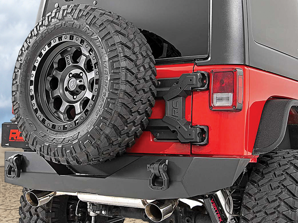 ROUGH COUNTRY Heavy Duty Tire Carrier for 07-18 Jeep Wrangler JK & JK Unlimited