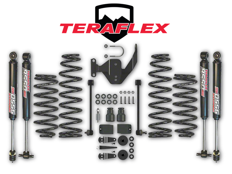 TERAFLEX 2.5" Lift Kit with 9550 Shocks for 07-18 Jeep Wrangler JK & JK Unlimited