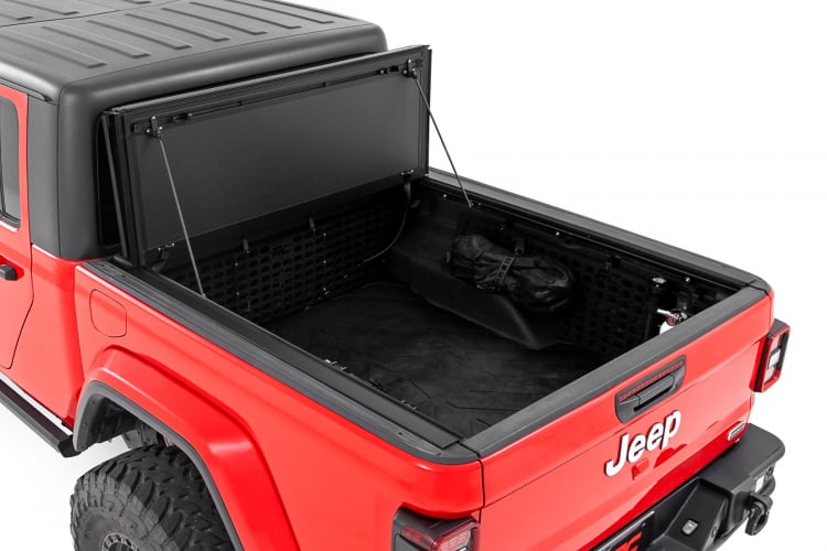 ROUGH COUNTRY Tri-Fold Flip Up Bed Cover Cover for 20-up Jeep Gladiator JT