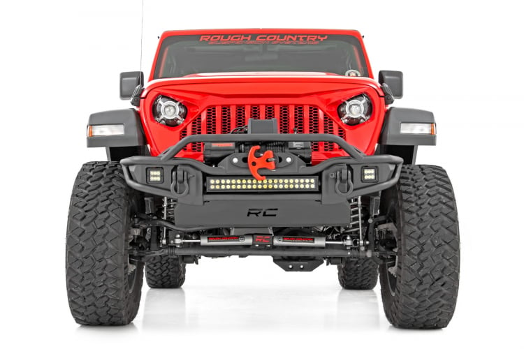 ROUGH COUNTRY Tubular Front LED Bumper for 07-18 Jeep Wrangler JK & JK Unlimited
