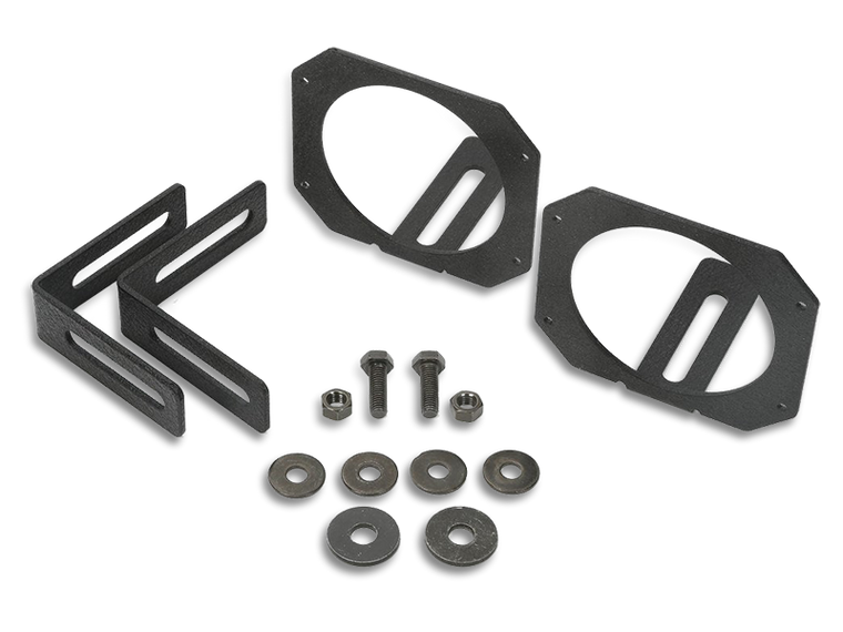 RUGGED RIDGE Light Mount Bracket Kit for 07-18 Jeep Wrangler JK and 18-up JL