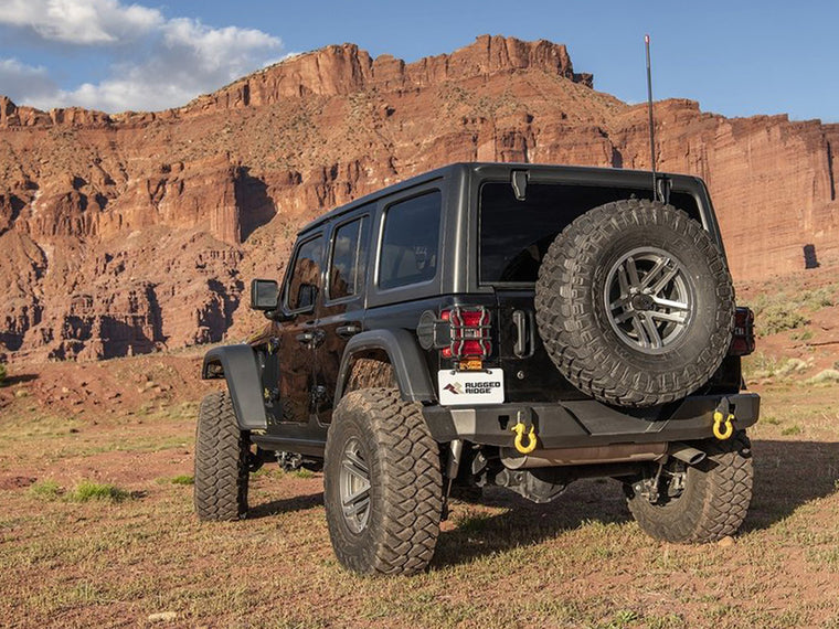 RUGGED RIDGE HD Rear Bumper for 18-up Jeep Wrangler JL & JL Unlimited