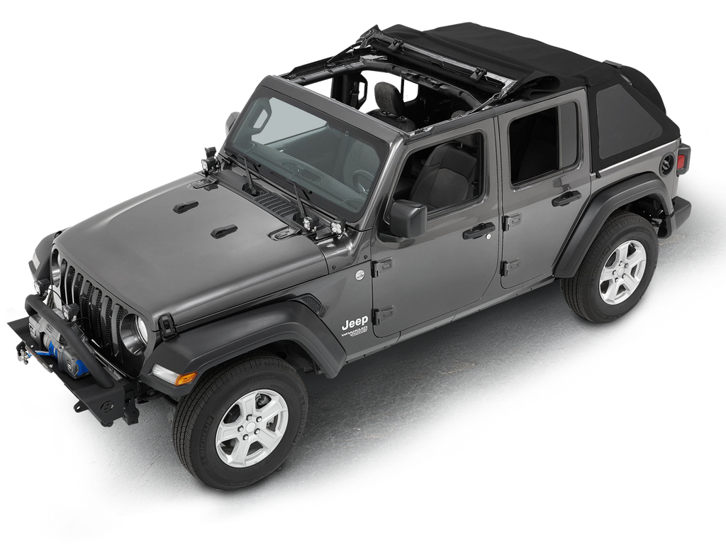 BESTOP Trektop (Black Twill or Black Diamond) for 18-up Jeep Wrangler JL Unlimited