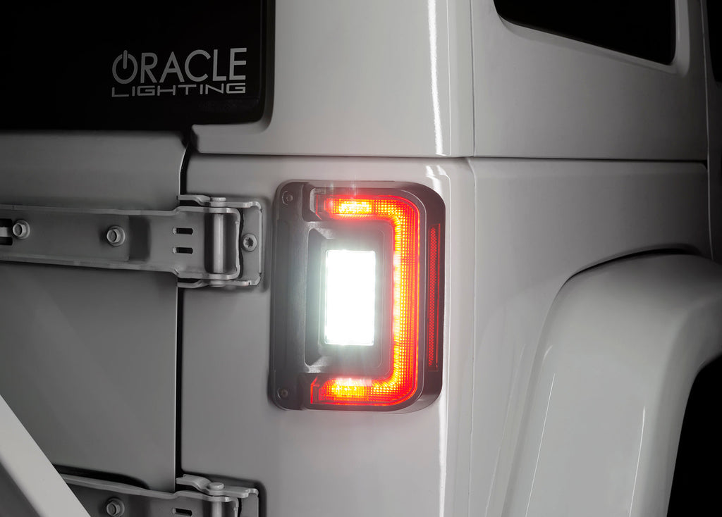 ORACLE Lighting Flush Mount LED Tail Lights (Pair) for 07-18 Jeep Wrangler JK & JK Unlimited